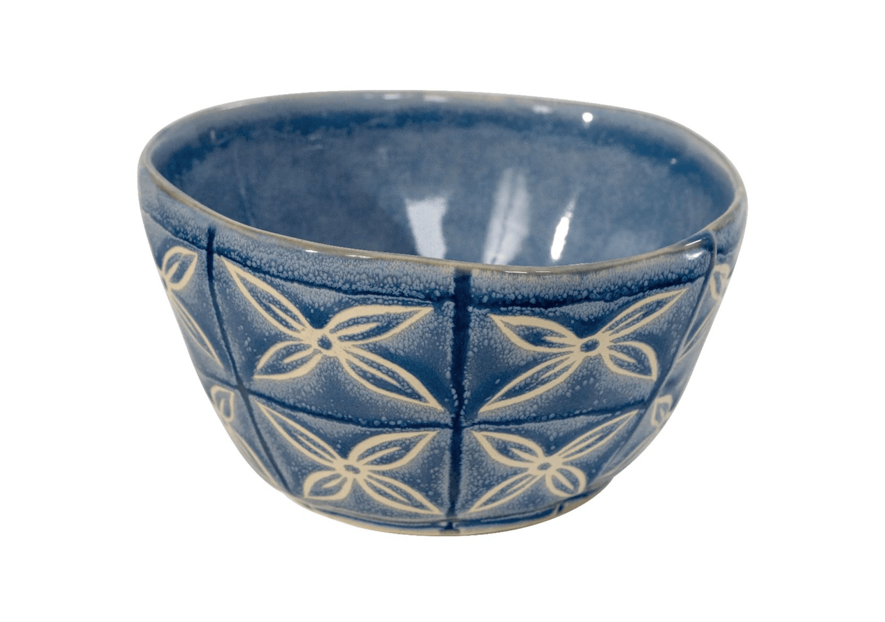 Blue Stoneware Bowls S/4 House of Dudley