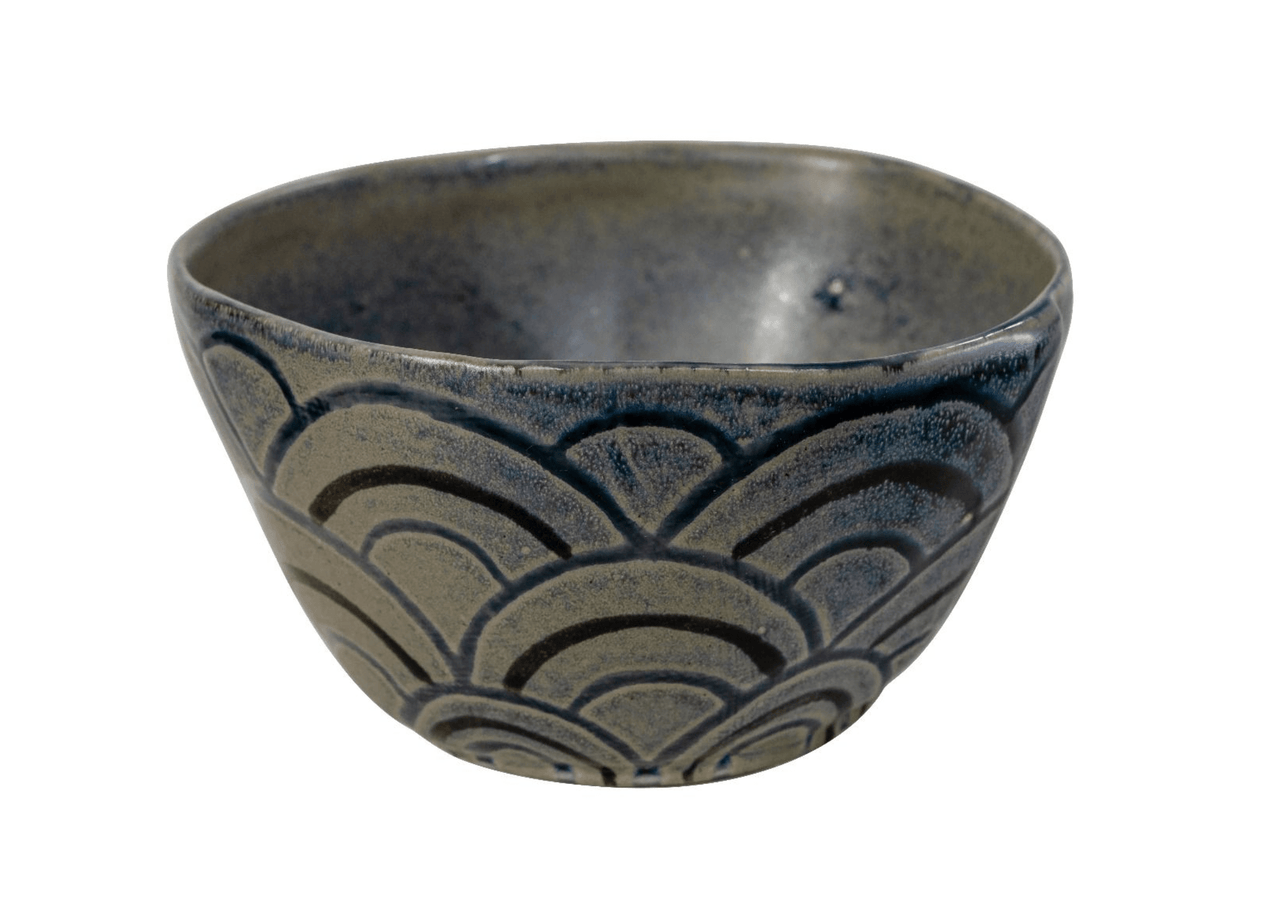 Blue Stoneware Bowls S/4 House of Dudley