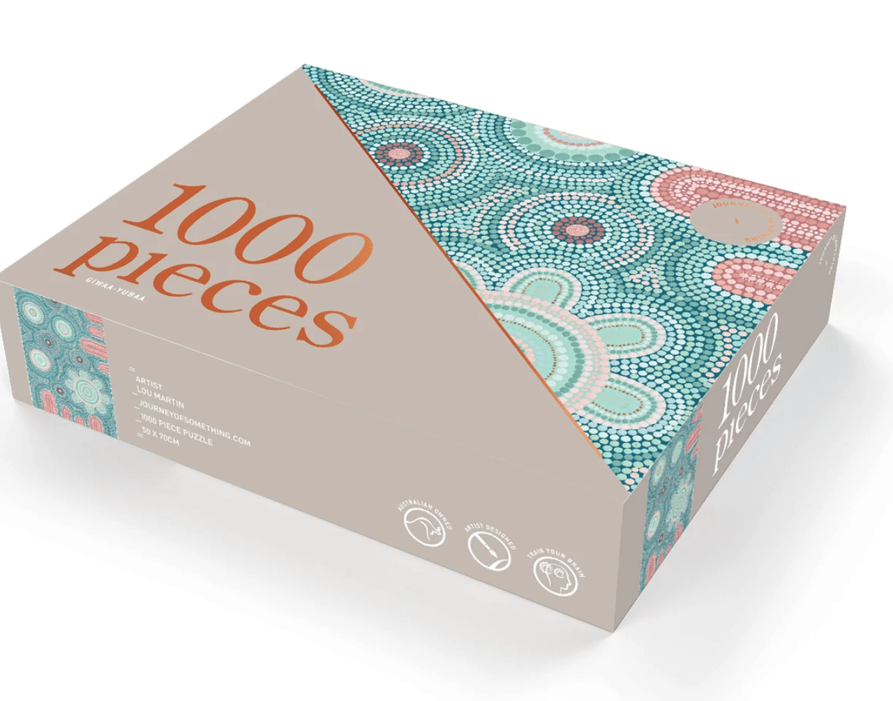 A box with the words 1000 Piece Puzzle - Giwaa-Yubaa on it.