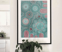 Thumbnail for A framed print of 1000 Piece Puzzle - Giwaa-Yubaa by Journey of Something hanging in a kitchen.