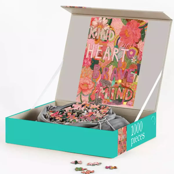 1000 Piece Puzzle - Kind Heart Brave Mind – High quality House of Dudley homewares