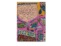 Thumbnail for An abstract painting on a pink background - 1000 Piece Puzzle - Mexicana by Journey of Something.