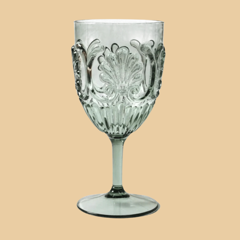 Flemington Acrylic Wine Glass - Sage Green