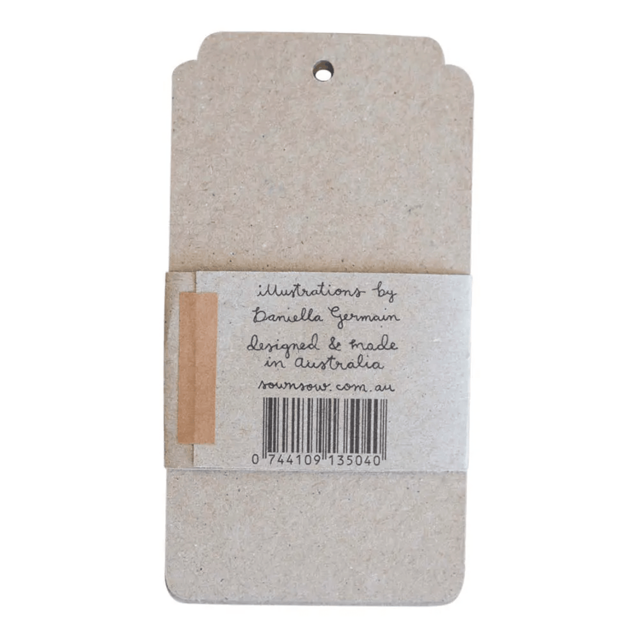 A brown paper gift tag with a Sunflower label on it by Sow n Sow.