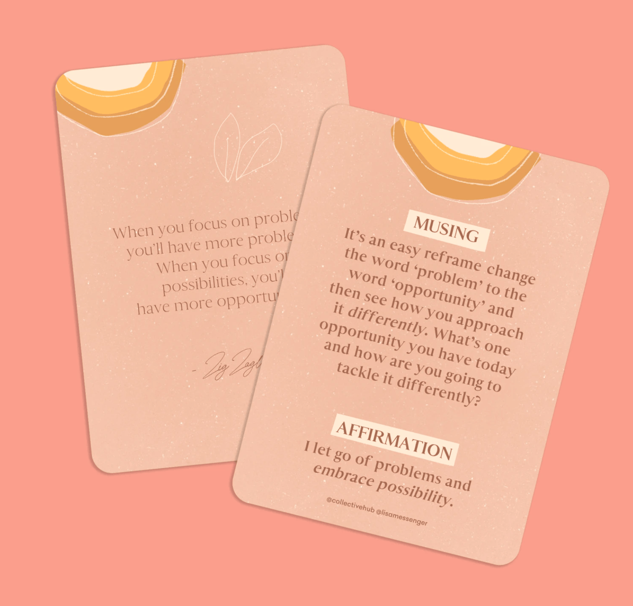 A set of Affirmations to Guide Your Journey - Box Card Set with the words 'moments' on them by Collective Hub.