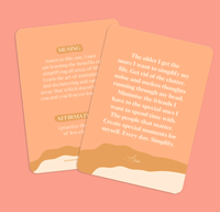 Thumbnail for A set of Affirmations to Guide Your Journey - Box Card Set cards by Collective Hub with a quote on them.
