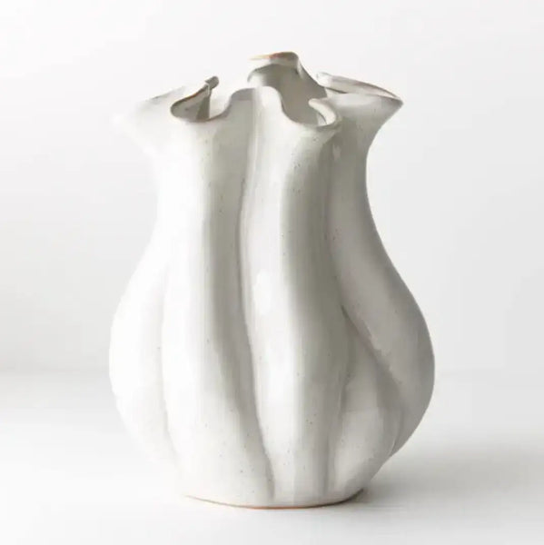 Annabella Vase - White-decorative-vase-House-of-Dudley