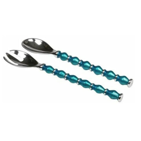 Aqua Beaded Salad Servers – High quality House of Dudley homewares