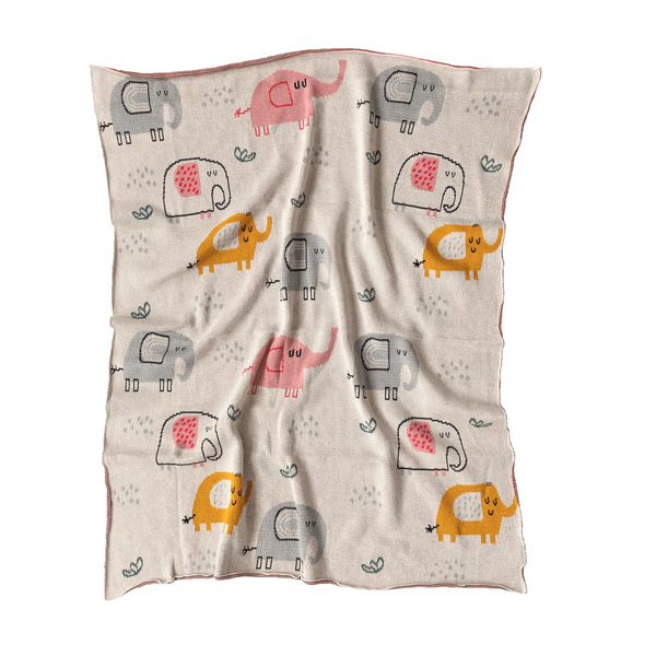 Baby Blanket - Eddie Elephants-baby-gift-House-of-Dudley
