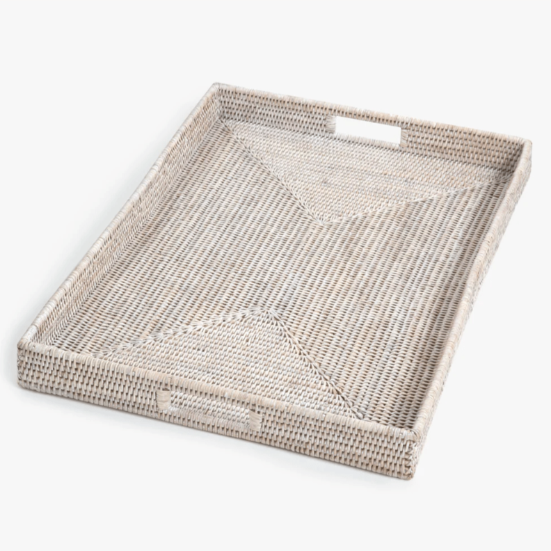 Bay Rattan Rectangular Tray - Small House of Dudley