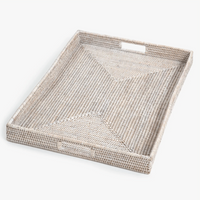 Thumbnail for Bay Rattan Rectangular Tray - Small House of Dudley