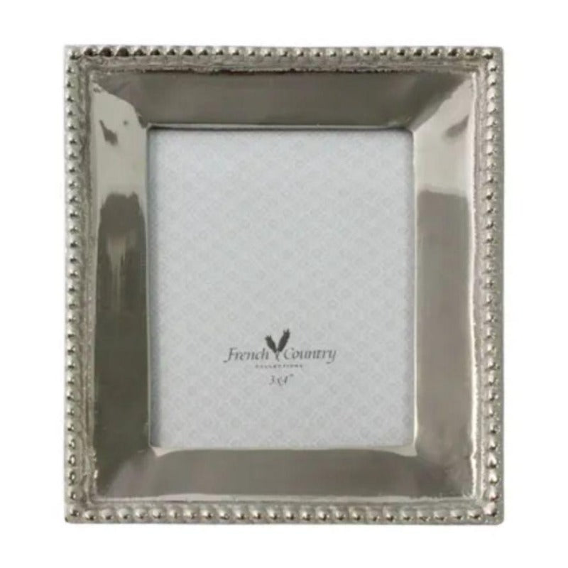 Beaded Nickel Photo Frame 3x4" House of Dudley