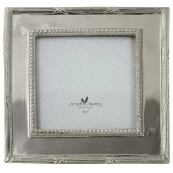 Beaded Nickel Photo Frame 4x4