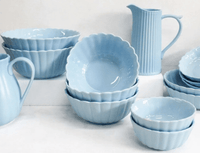 Thumbnail for Belle Salad Bowl - Powder Blue House of Dudley