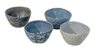 Thumbnail for Blue Stoneware Bowls S/4 House of Dudley