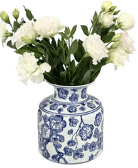Thumbnail for Blue and White Floral Vase House of Dudley