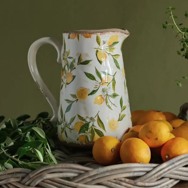 Botanical Lemon Jug – High quality House of Dudley homewares