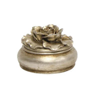 Thumbnail for Camelia Small Round Trinket Box - Pewter Finish House of Dudley