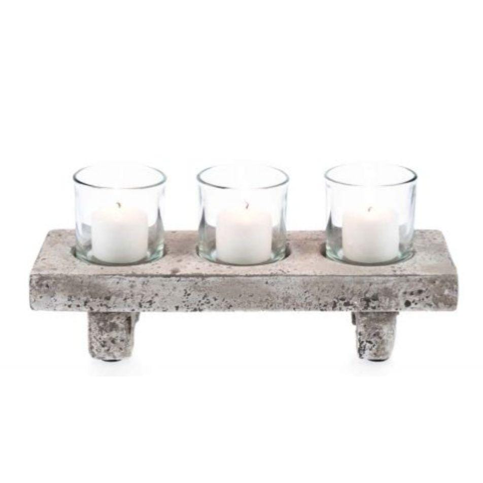 Ceramic & Glass Tea Light Candle Holder House of Dudley