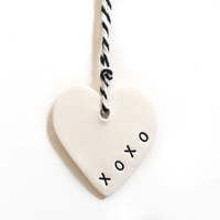 Thumbnail for Ceramic Heart Tag - xoxo House of Dudley
