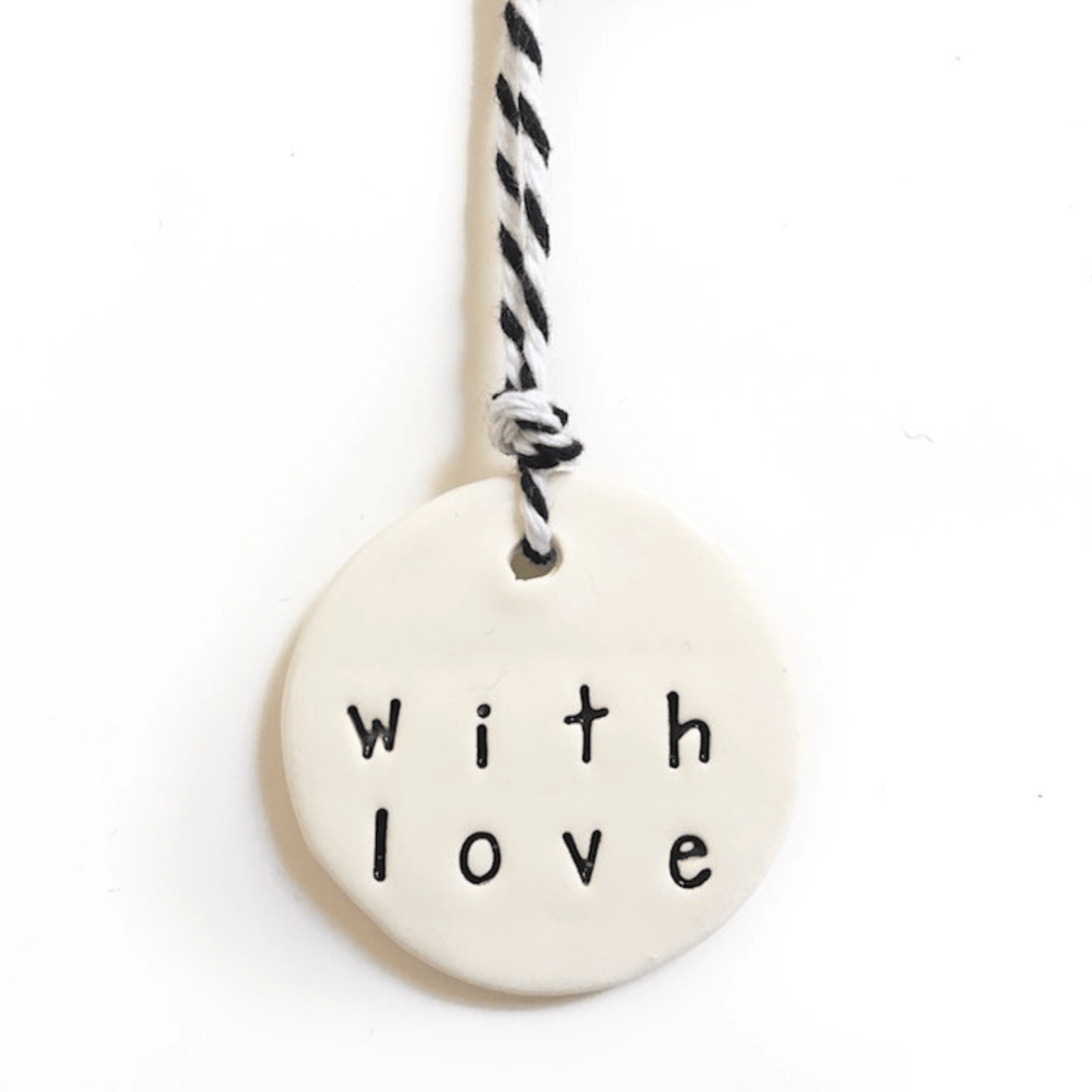 Ceramic Tag - with love House of Dudley
