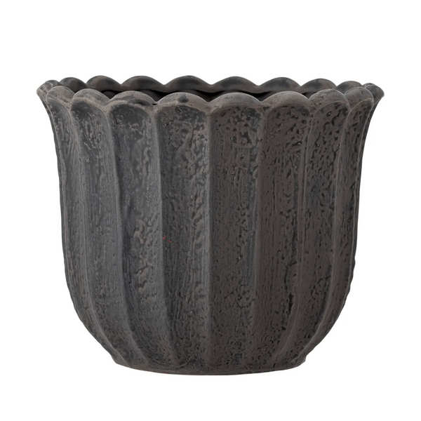 Chaca Flowerpot - Brown-garden-pot-House-of-Dudley