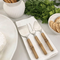 Thumbnail for Cheese Knives - Blonde Bamboo - Set of 3 House of Dudley