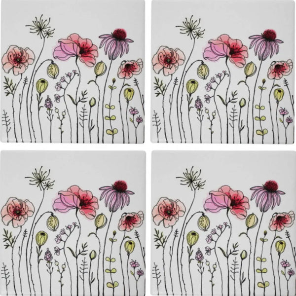Coasters - Spring Flowers - Set of 4 – High quality House of Dudley homewares