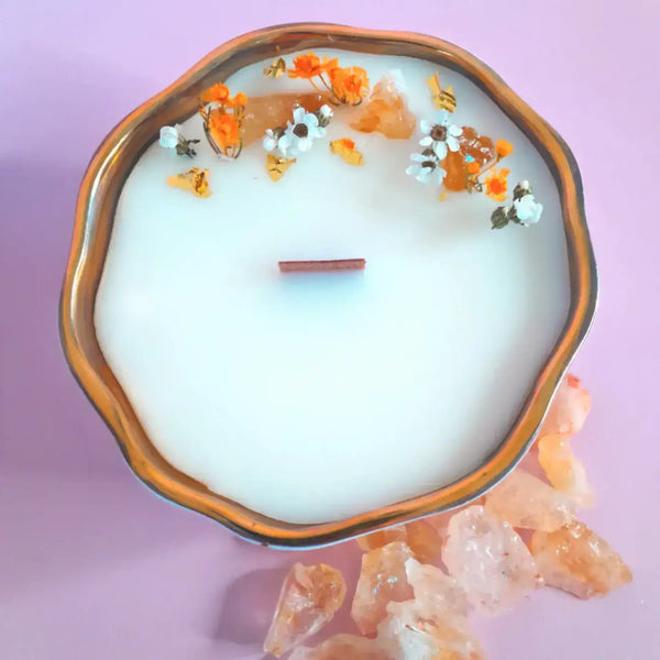 Crystal Candle Collection - Citrine-Candle-House-of-Dudley