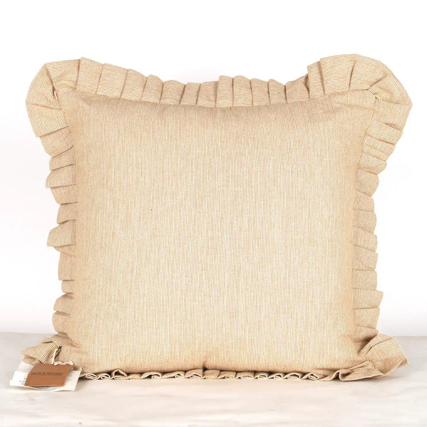 Cushion - Pin Stripe Frill – High quality House of Dudley homewares