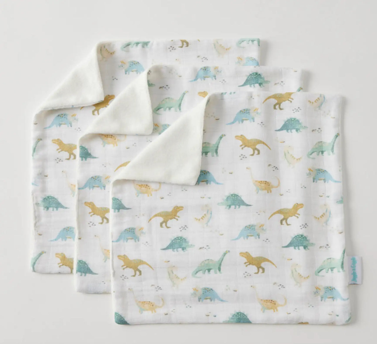Dallying Dinosaurs Face Washer S/3