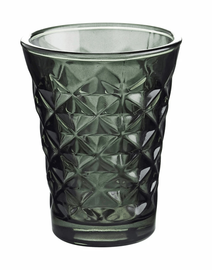 Facet Tealight Glass - Metallic Green House of Dudley