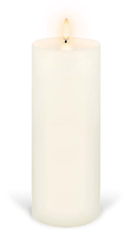 Thumbnail for Flameless Pillar Candle - 7.8cm x 20.3cm - Classic Ivory
