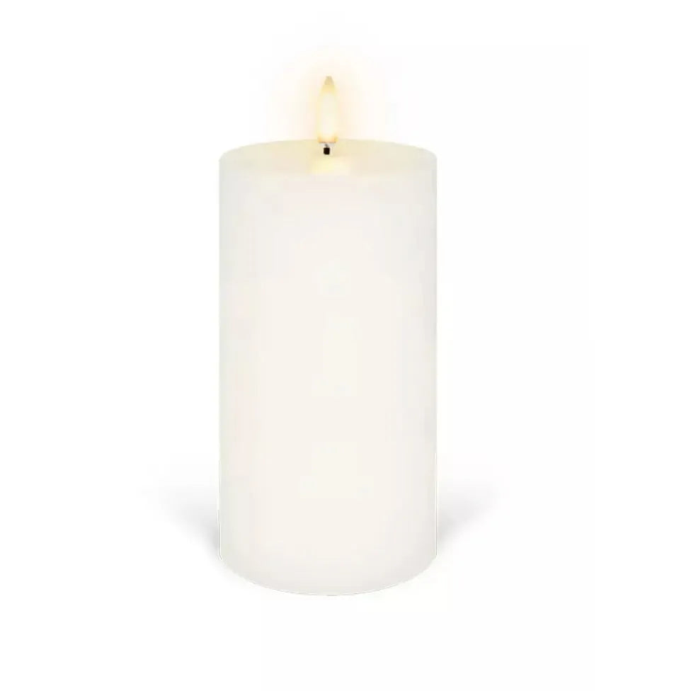Flameless Pillar Candle - 7.8cm x 15.2cm - Classic Ivory – High quality House of Dudley homewares