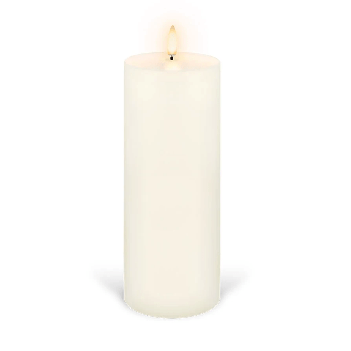 Flameless Pillar Candle - 7.8cm x 20.3cm - Nordic White – High quality House of Dudley homewares