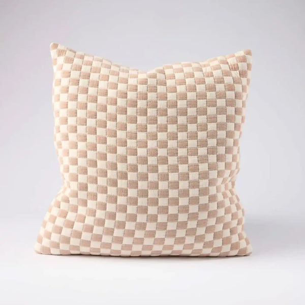 Gambit Cushion - Off White / Nutmeg – High quality House of Dudley homewares