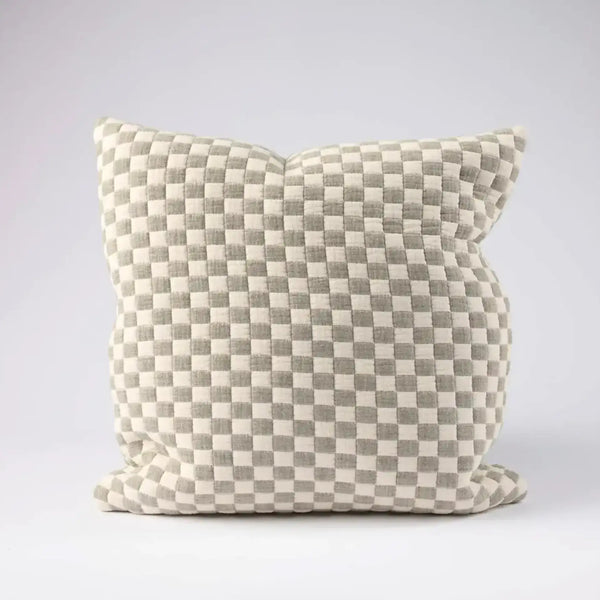Gambit Cushion - Off White / Pistachio – High quality House of Dudley homewares