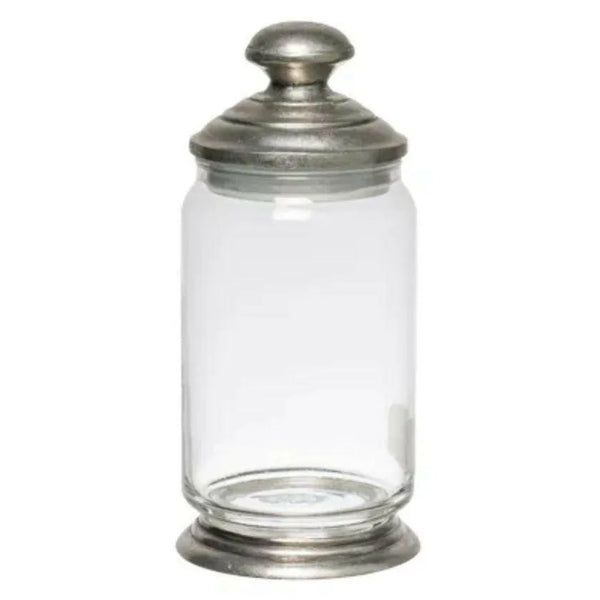 Glass and Pewter Storage Jar – High quality House of Dudley homewares