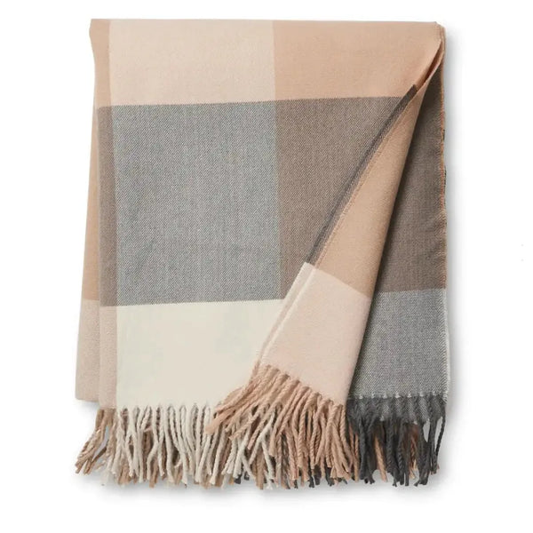 Harley Neutral / Charcoal Throw-throw-blanket-House-of-Dudley