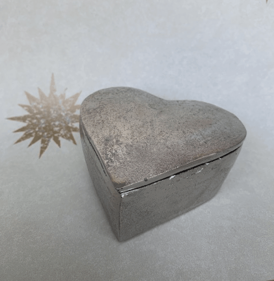 Heart Trinket Box - Silver House of Dudley