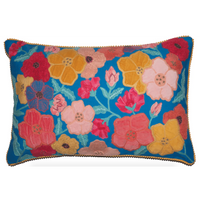 Thumbnail for Hibiscus Cushion - Multi Blue – High quality House of Dudley homewares