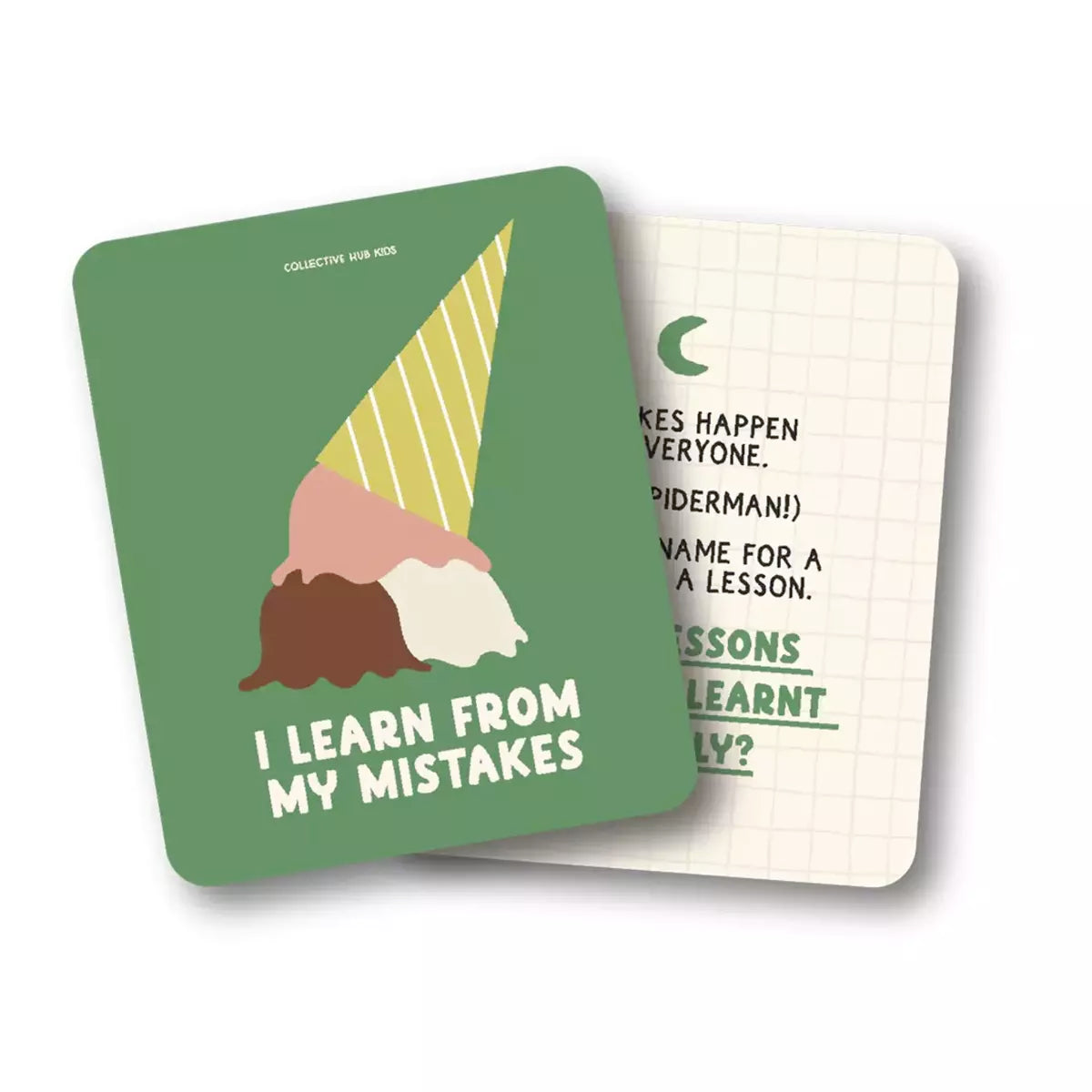 I learn from my mistakes with Learning About Me kids coasters by Collective Hub.