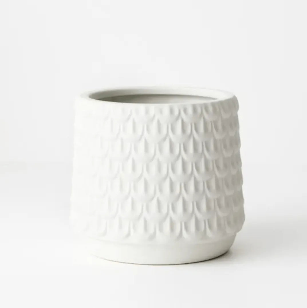 Isobel Pot - White-garden-pot-House-of-Dudley
