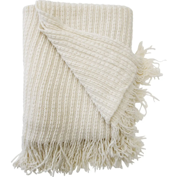 Ivory Stitched Throw-throw-blanket-House-of-Dudley