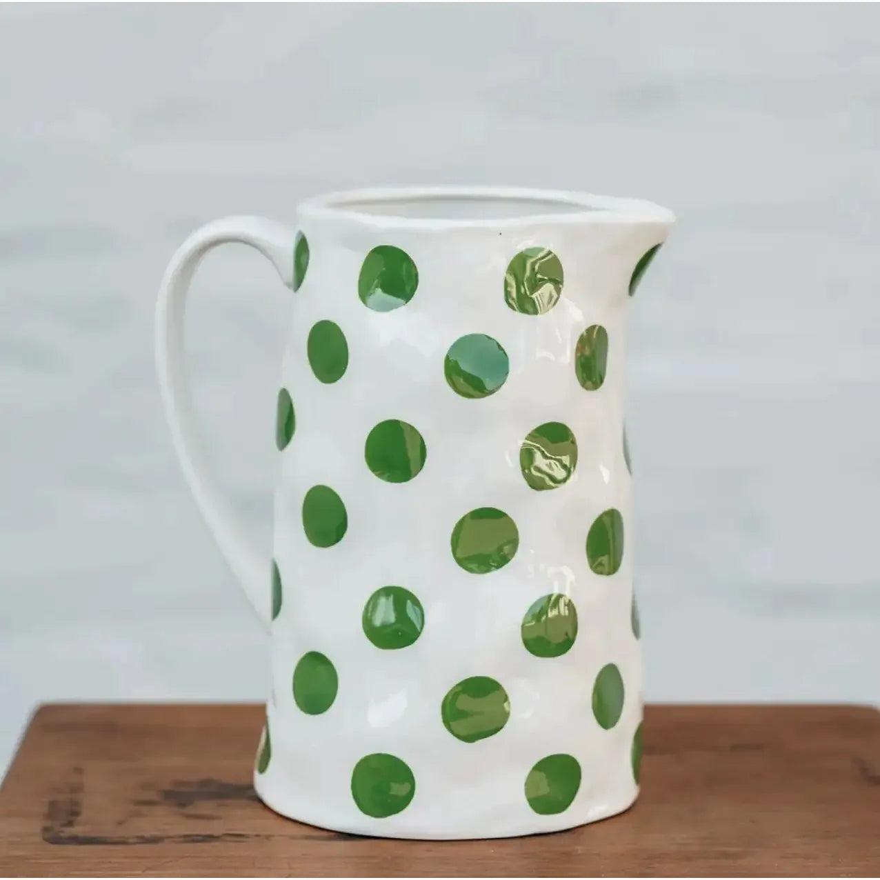 Jug - Forest Green Spot – High quality House of Dudley homewares