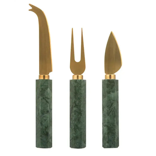 Kira Green 3 Piece Grazing Knife Set – High quality House of Dudley homewares