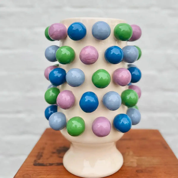 Large Bubble Vase - Blue, Green & Purple-decorative-vase-House-of-Dudley