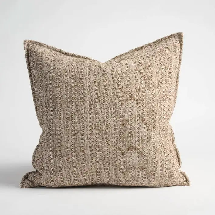 Lowan Cushion - Natural / Chocolate