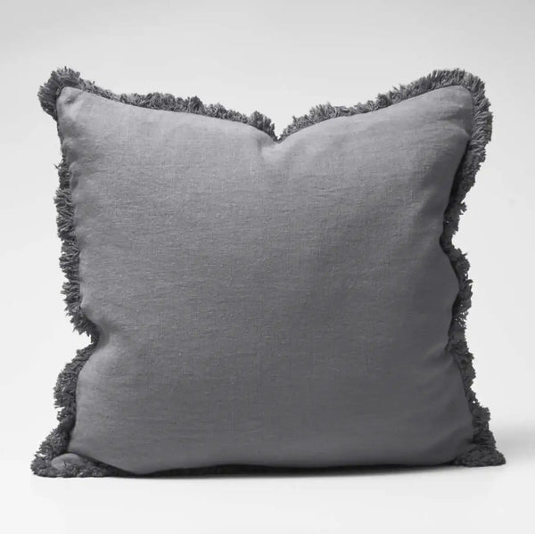 Luca® Boho Linen Cushion - Slate – High quality House of Dudley homewares