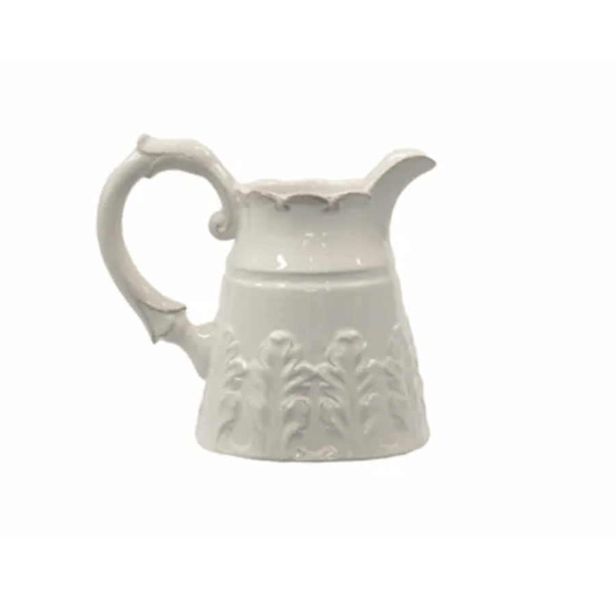 White Ceramic Creamer Jug - West Coast Event Productions, Inc.